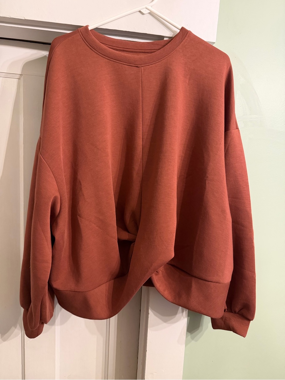 Old Navy Burnt Orange Fleece Pullover Sweatshirt